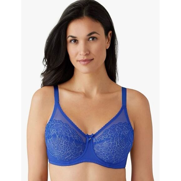 Wacoal NWT Retro Chic Full Figure Underwire Lace Bra Sz 40I - Picture 1 of 5